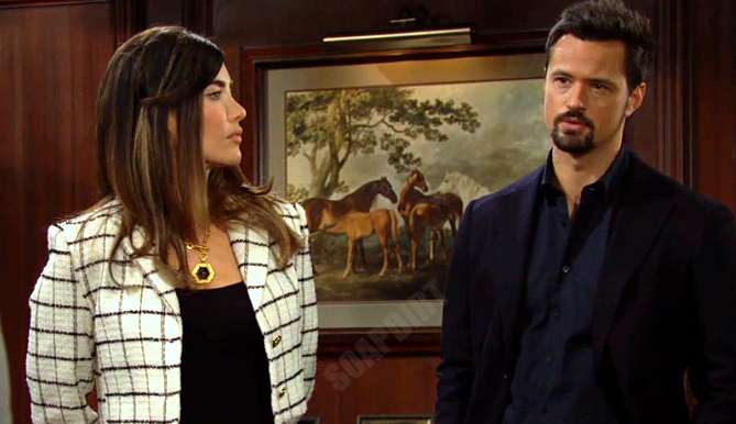Bold and the Beautiful: Steffy Pulls Dirty Deed on Thomas
