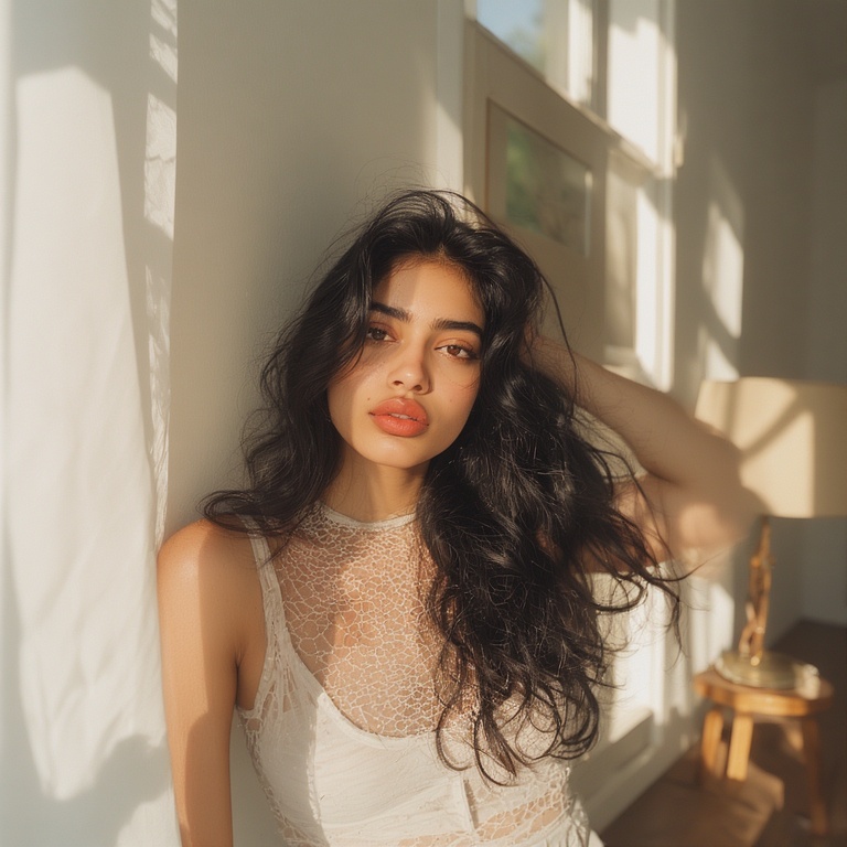 The Mesh Top Over a Cami