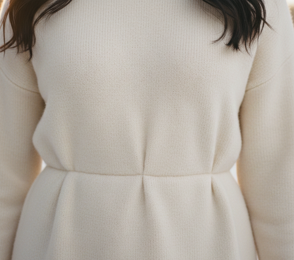 Textured Layers (Suede Boots + Cable Knit)