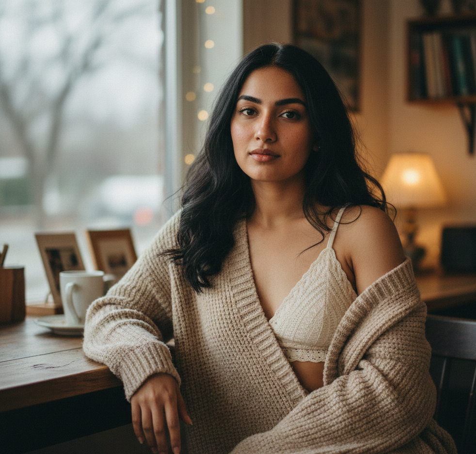 Oversized Cardigan: Casual & Seductive