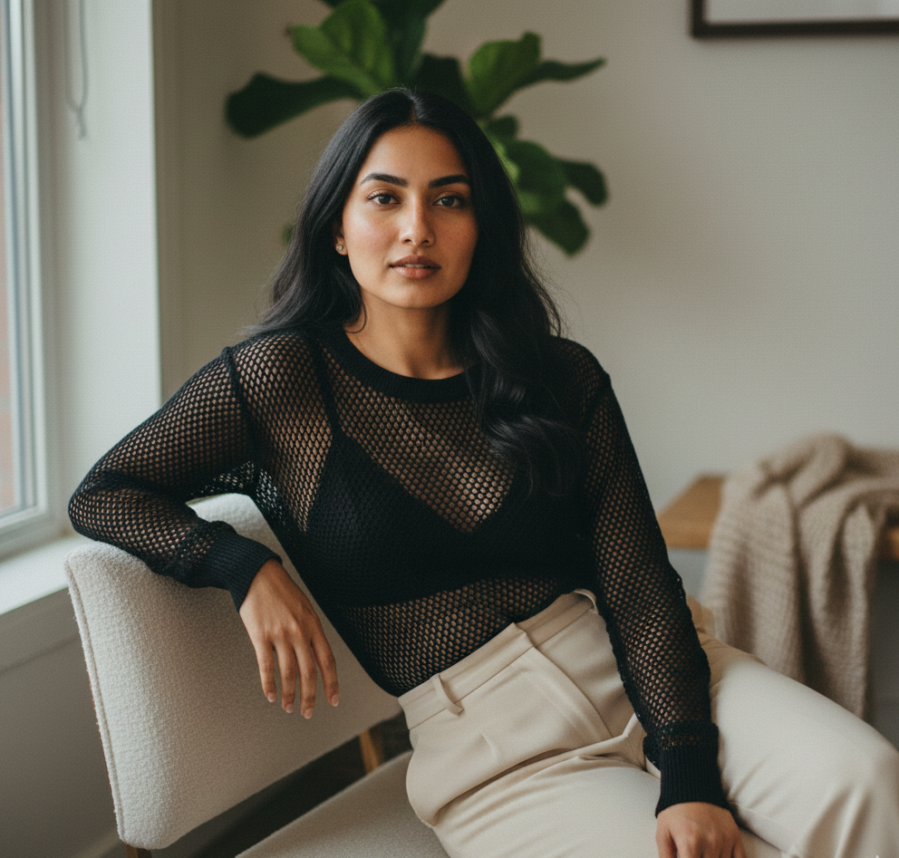 Sheer Sweater: Subtle Boldness