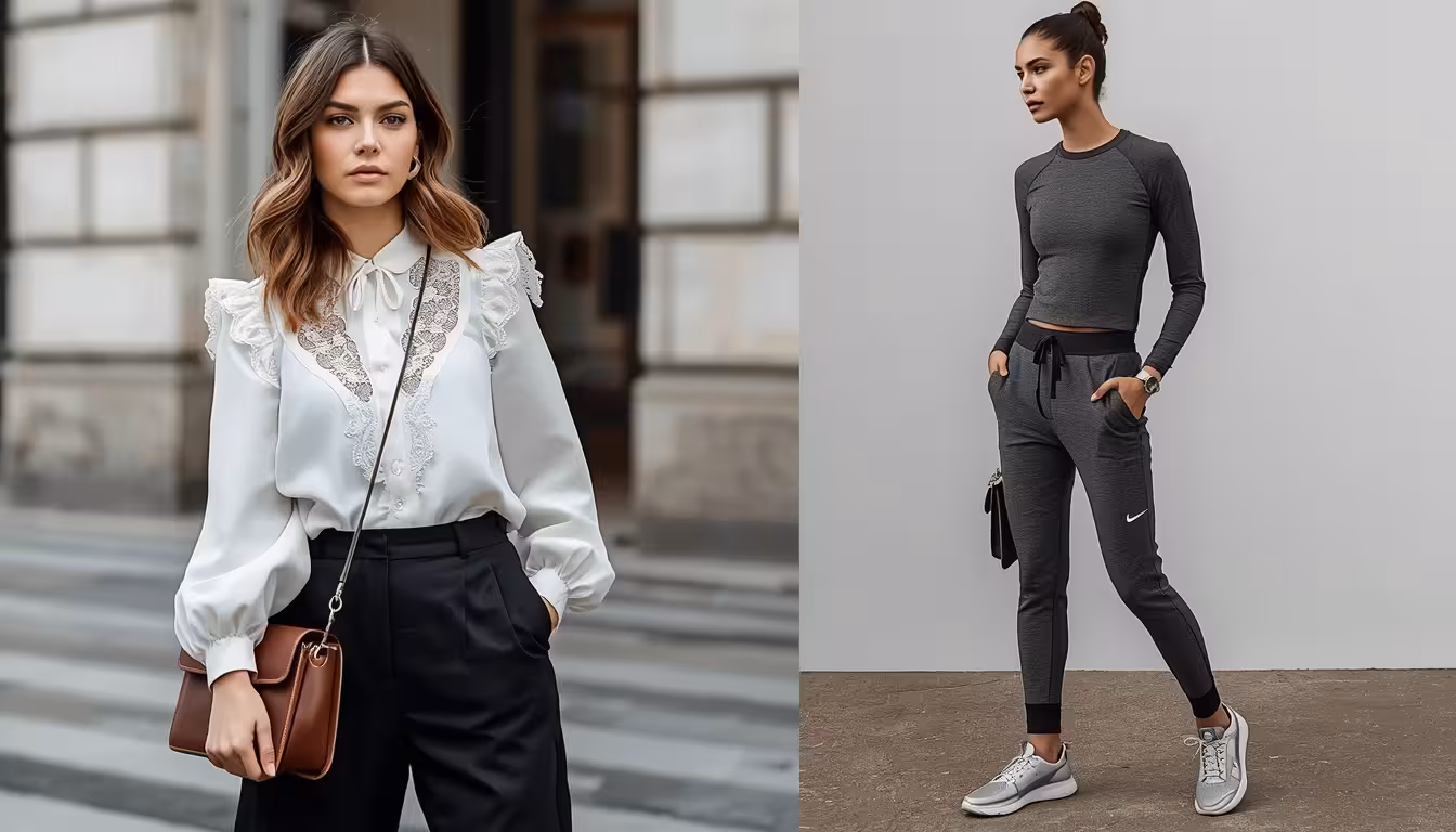 A comparison of Poetcore romance style and Quiet Sport technical minimal style.