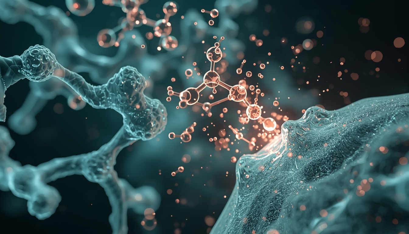 3D diagram showing how bioavailable hydrolyzed collagen nourishes hair follicles from within.