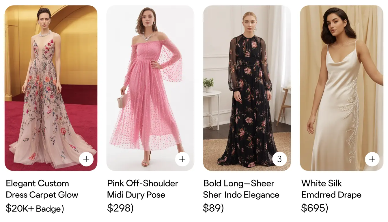 Jennifer Lawrence naked dress dupes comparison ASOS Revolve Zimmermann