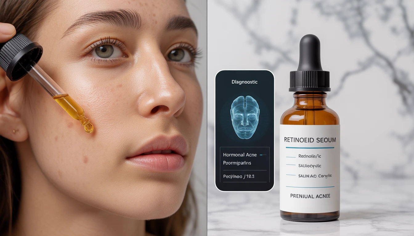 Personalized AI serums for hormonal acne
