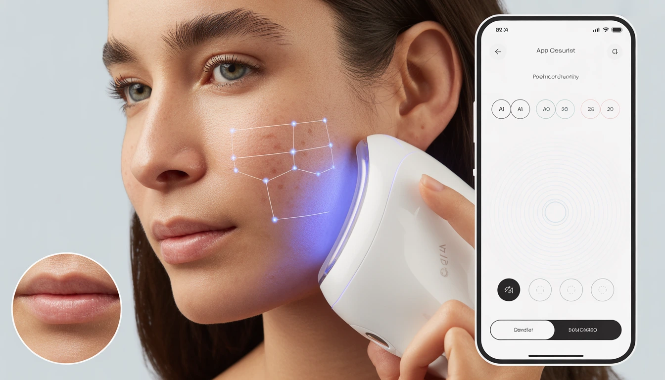 AI blue light acne devices 2026