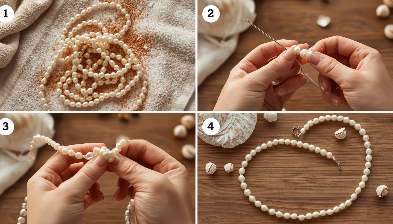 Step-by-step guide to unknot tangled necklace