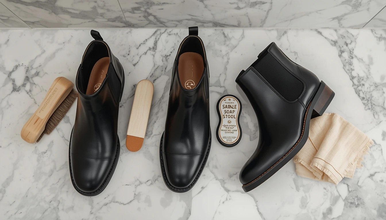 How to polish care leather ankle boots mature women saddle soap maintenance