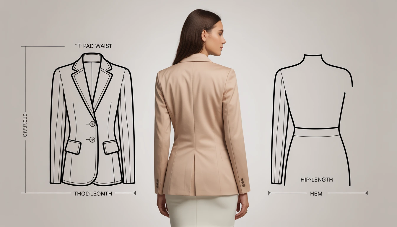 Tailored blazer feminine perfect proportions for ladylike silhouettes with pencil skirt silhouette