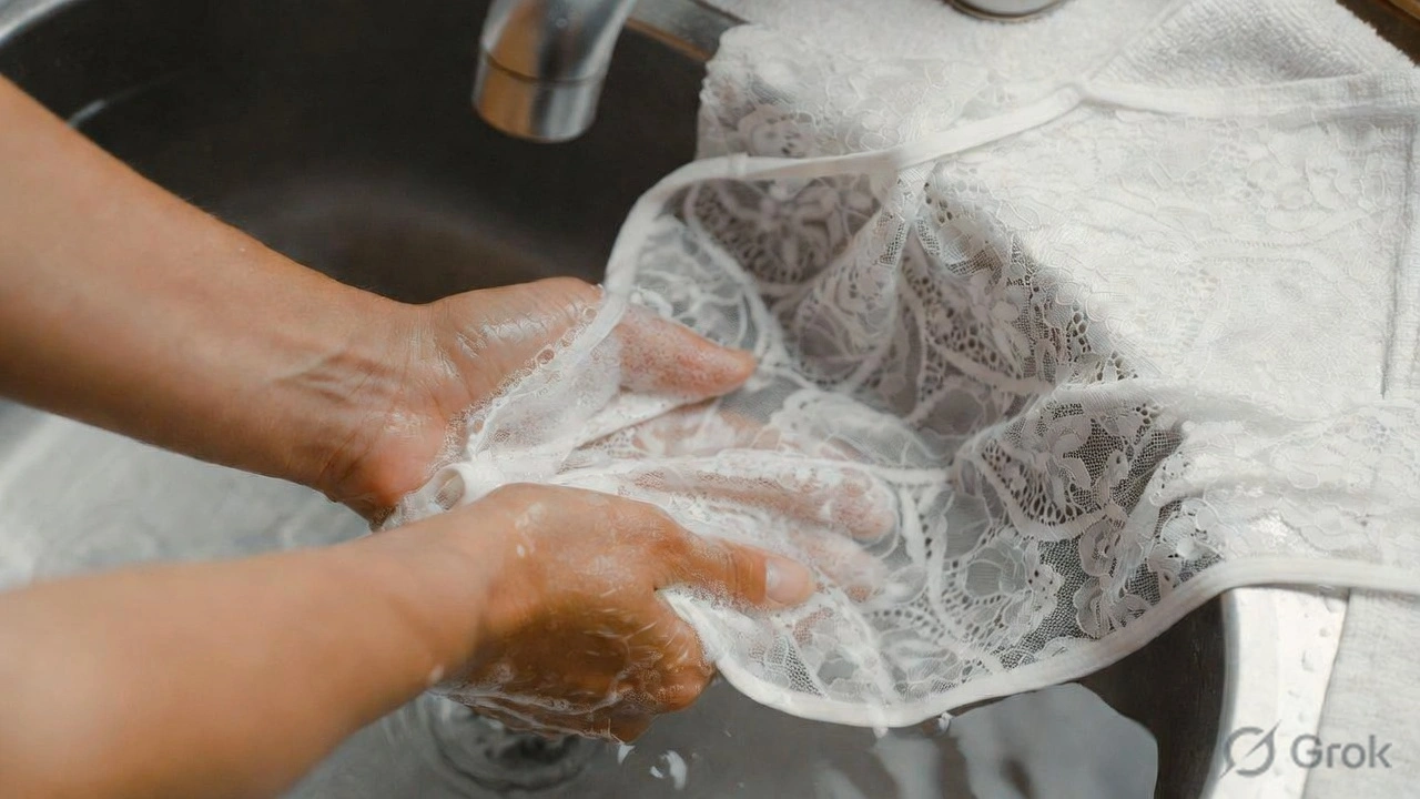 Hand wash lace bodysuit tips breathable curves maintenance.