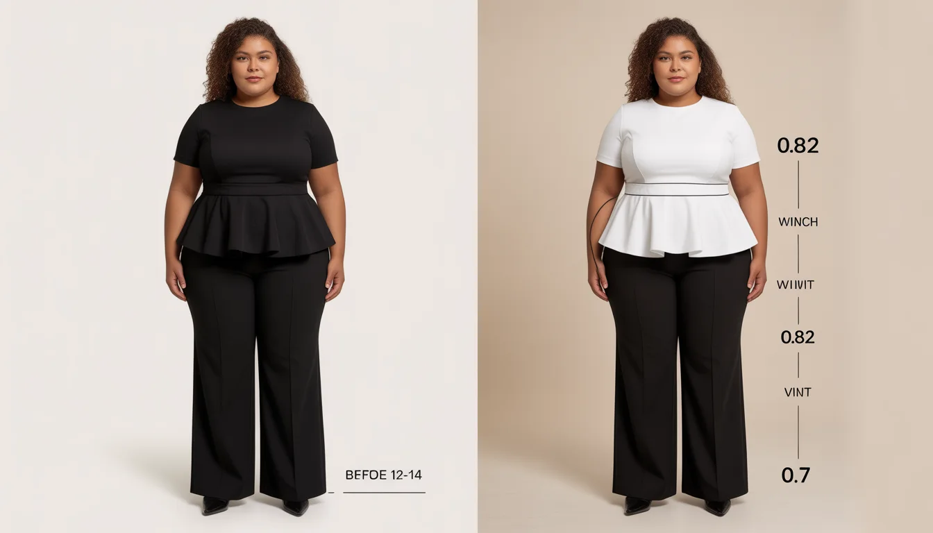 Color blocking technique enhancing curves in party outfits