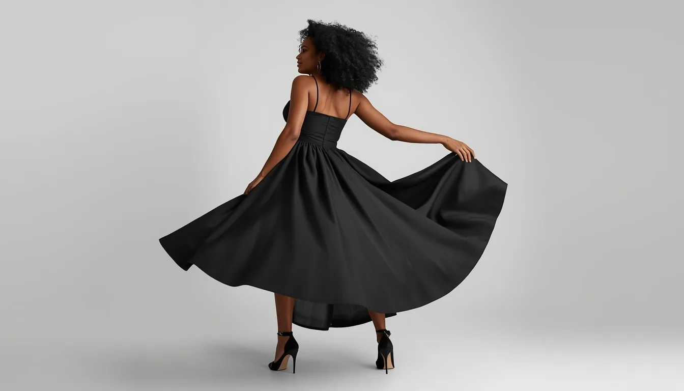 Fit-and-flare dress silhouette perfect for curvy party outfits
