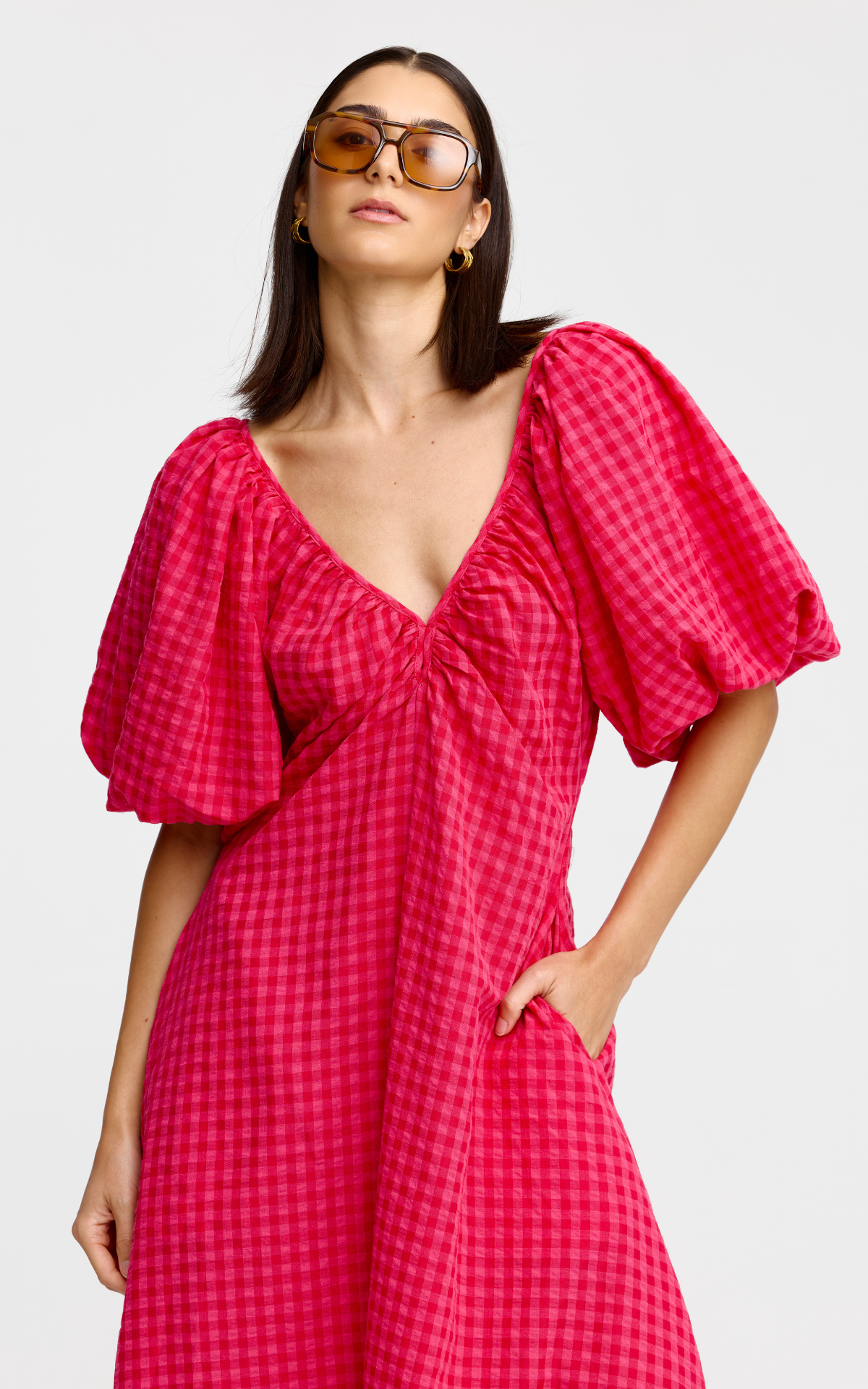 Gingham Pattern Dress